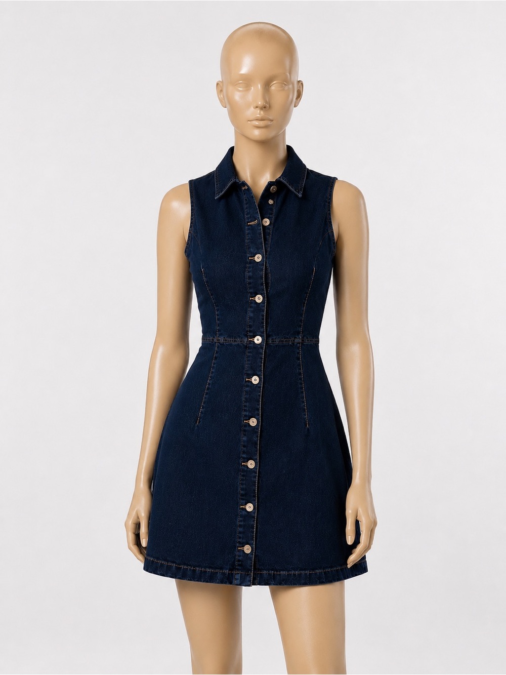 Mango Vicky Denim Button Front Dress - Picture 8 of 15